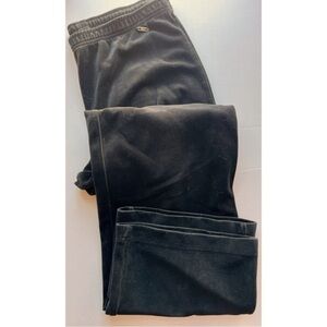 St John Sport • Black Velour Loose Pants